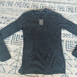 John varvatos henley long sleeve knit shirt sz men medium NWT